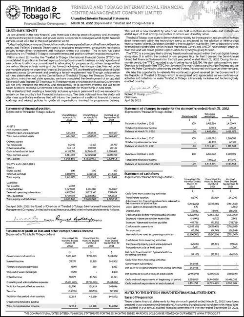 Half-Yearly Financials - 2022